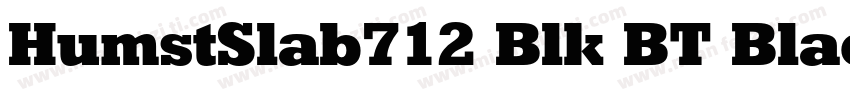 HumstSlab712 Blk BT Black字体转换